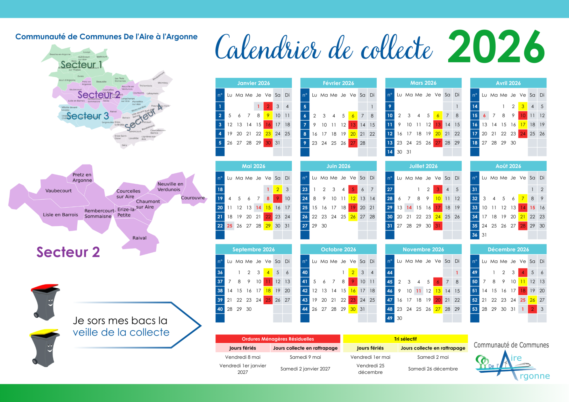 Calendrier 2026